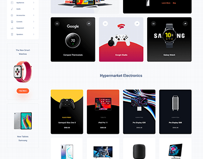 Project thumbnail - Electronics E-commerce Web UI Design