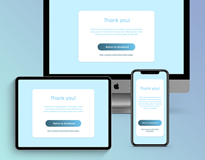 Daily UI Design Challenge #77 - Thank You