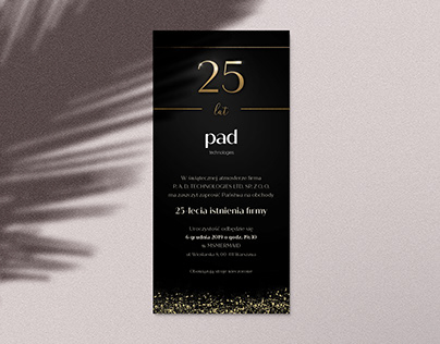 Grafika - motyw przewodni eventu 25-lecia firmy PAD