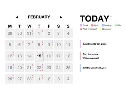 Simple Calendar UI