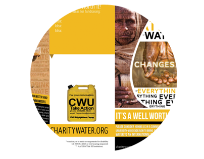 Charity Water : Fundraising Brochure & Poster