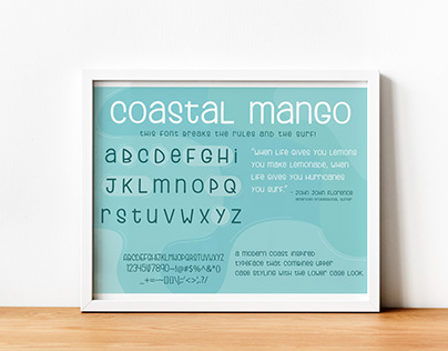 Coastal Mango Typeface | Typography II