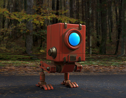 Box Bot 3D Model