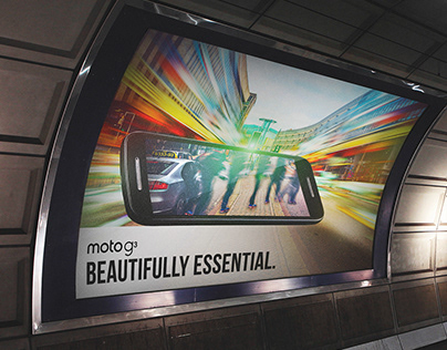 Photography in Design - Moto G3 Ad Campaign