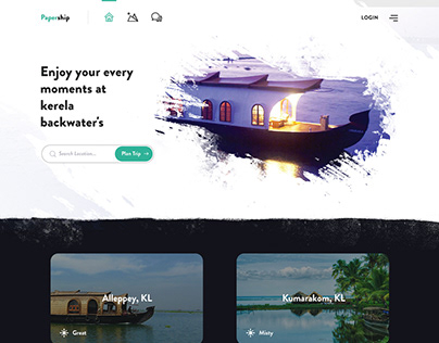 Papership - Kerala backwaters booking website