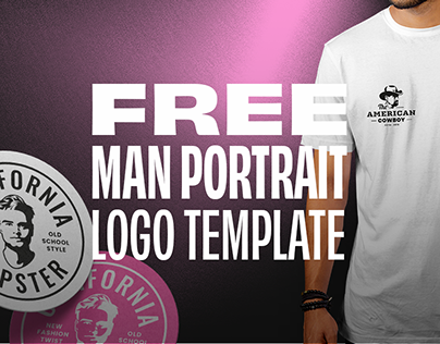 FREE Man Portrait Logo Template