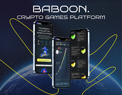 Crypto-game platform Baboon + landing page