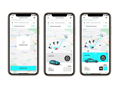 Project thumbnail - E-Taxis UI/UX case study