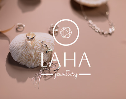 Brand identity for jewellery store "LAHA"