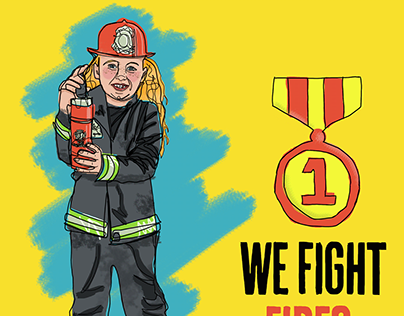 F is for Firefighter Children's Book (Initial Designs)