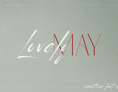 Lovely May - Font duo