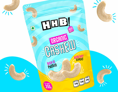 HHB Brand's CASHEW Pouch Packaging Design