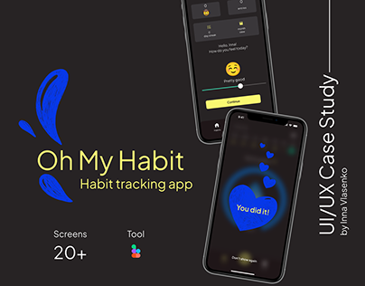 Oh My Habit UI/UX Mobile App Case Study