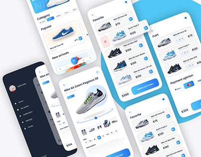 UX/UI mobile app design | shoes online store