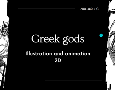 Greek gods - Illustration and 2D animation