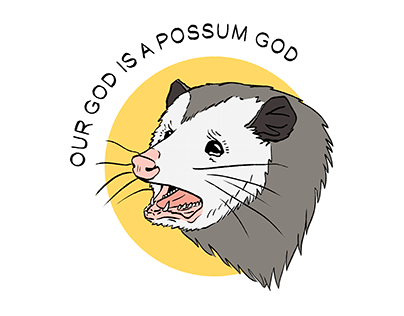 "Possum God" Digital Illustration