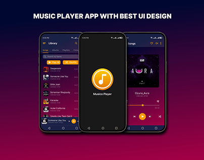 Music Player ui/ux App Design