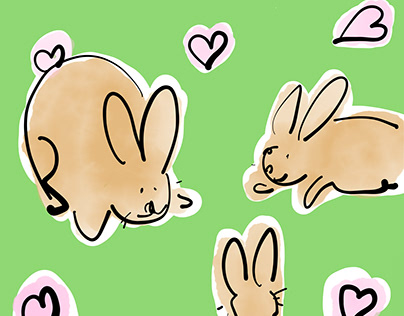 Rabbits Illustration