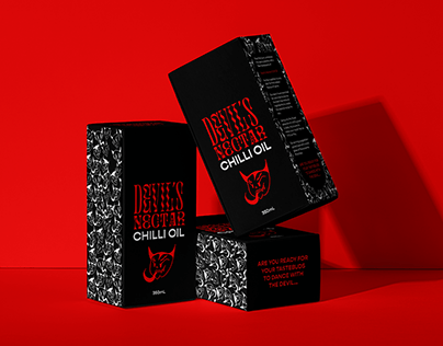 Devil's Nectar Chilli Oil | Packaging Design