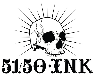 5150 Ink Tattoo Company Logo and Web Banners