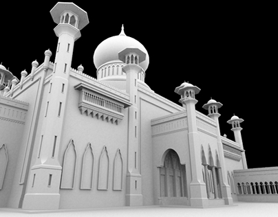 3D of Sultan Omar Ali Saifuddin Mosque