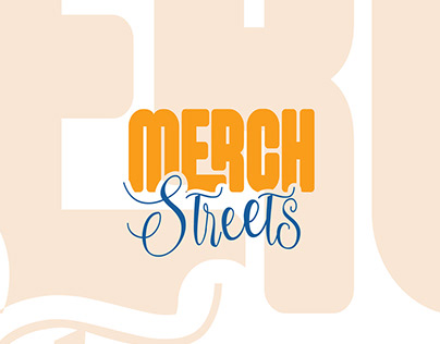 Merch Street Logo For T-shirt and merchandise business