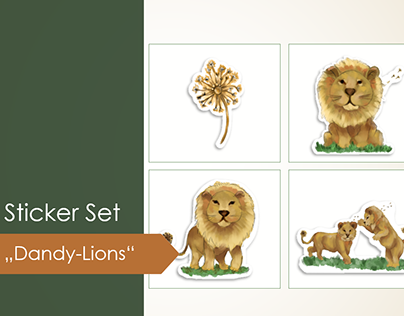 Sticker Set Dandy Lions
