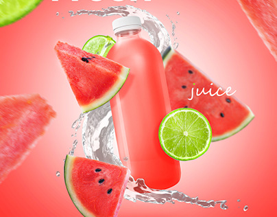 Watermelon juice - photo manipulation