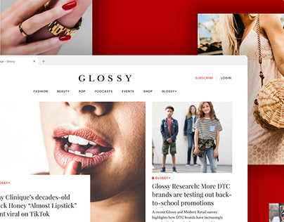 Glossy website