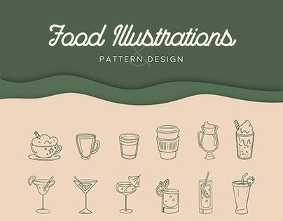 Food Illustrations & Pattern Design