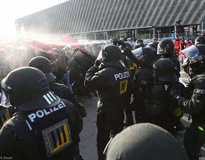 Blockaden um den Bundesparteitag der AFD in Stuttgart