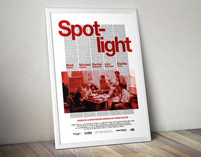 Poster tipográfico "Spotlight" (2015), Thomas McCarthy