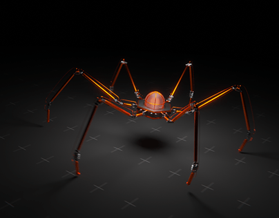 Mechanical Spider (Polyfjord tutorial)