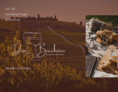 Due Bicchieri | Winery Branding & Web Design Concept