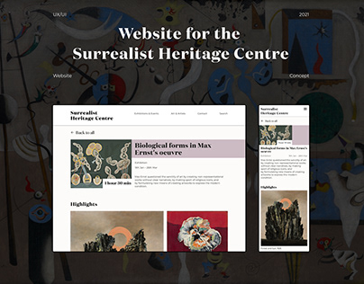 Surrealist Heritage Centre Website