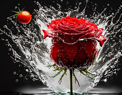 薔薇とトマトの躍動