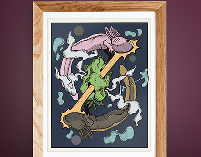 Axolotl- illustration
