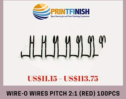 Buy Wire-O Wires Pitch 2:1 (Red) 100pcs