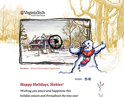 2015 Holiday Card, Art and Microsite