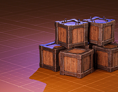 Wooden Box (Game Props)