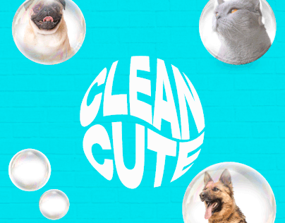 "Clean Cute" Logo e post | Social Media