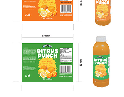Citrus punch Label
