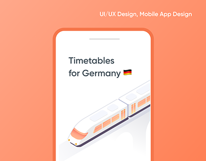 Timetables for Germany - Mobile App Design
