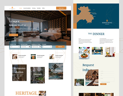 Luxurious Hotel Landing Page Design