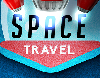 ilustração 3D: Space Trave