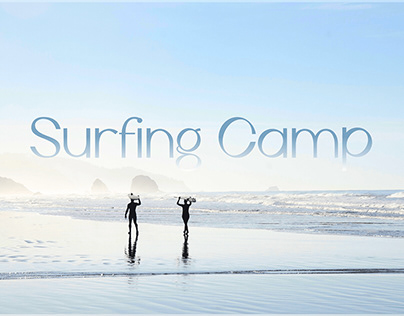 Surfing camp. Landing page
