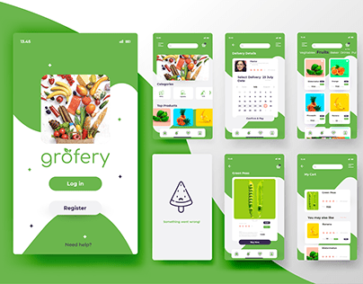 Grofery app design