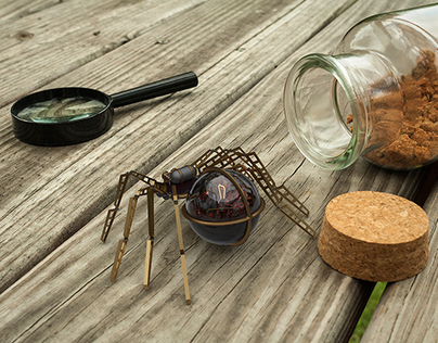 3d Modeling - Steampunk Spider