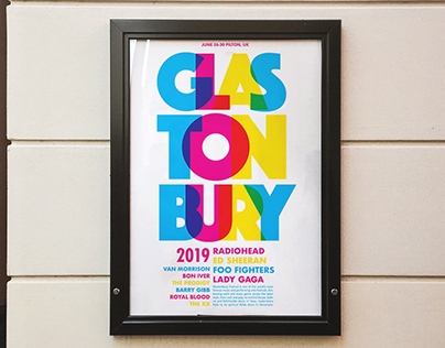 Glastonbury 2019 Poster Designs