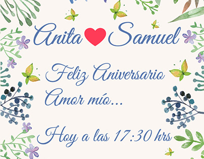 Invitacion Aniversario Anita